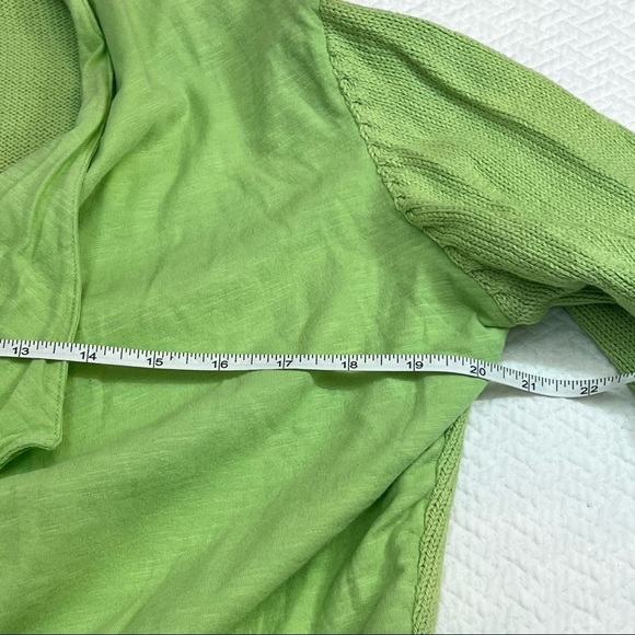 NEON Buddha💚Light Green Cotton Open Front Anorak Jacket Size S - Picture 8 of 9